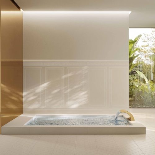 Placas de revestimento em cerâmica - LA GRECA SIGNATURE - Versace Ceramics - fosca / para ambiente interno / para banheiro