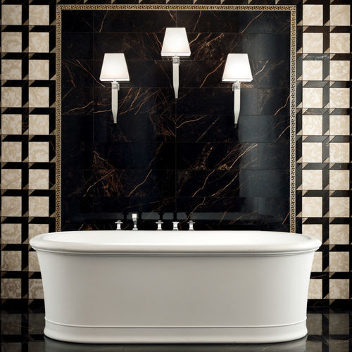 Placas de revestimento em grés porcelanato - MARBLE - Versace Ceramics - polida / brilhante / para ambiente interno