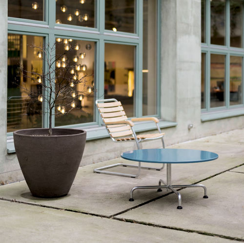 Mesa de centro contemporânea - Atelier Alinea - em chapa de aço / com base em aço galvanizado / redonda