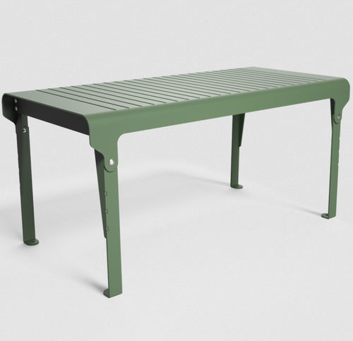 Mesa contemporânea - TELLUS  - Vestre - em aço / com base em aço / retangular