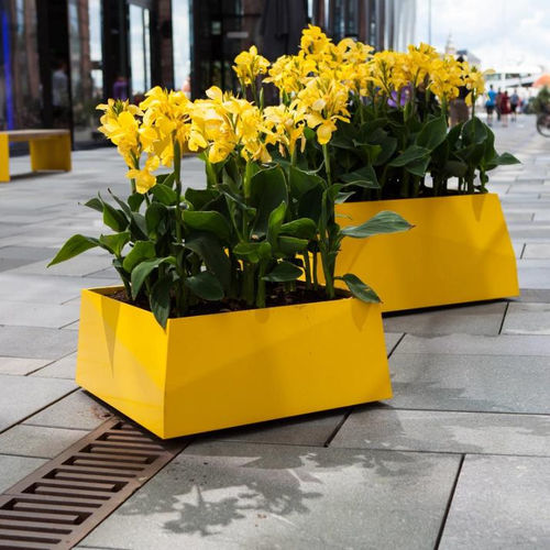 Floreira em aço galvanizado - BLOC  - Vestre - retangular / de alta resistência / 100% reciclável