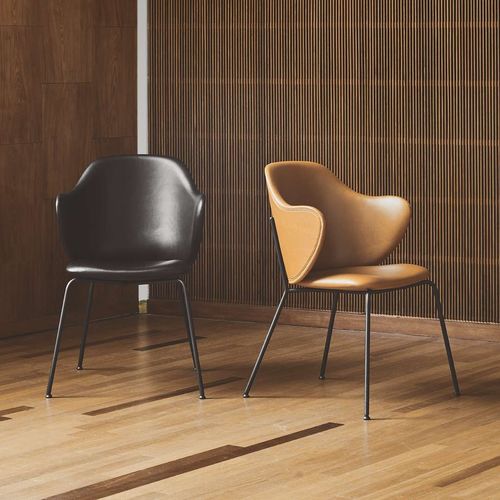 Cadeira de design escandinavo - LASSEN - by Lassen - para ambiente interno / em tecido / em couro