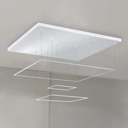 Luminária técnica pendente - CORNICE - iconeluce.com - de LED / quadrada / retangular