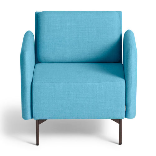 Poltrona para interlocutor contemporânea - PLAYBACK - OFFECCT - em couro / em tecido / em cromo