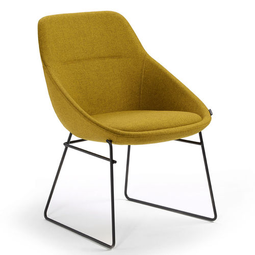 Poltronas de escritório contemporânea - EZY  - OFFECCT - em couro / em tecido / em metal laqueado