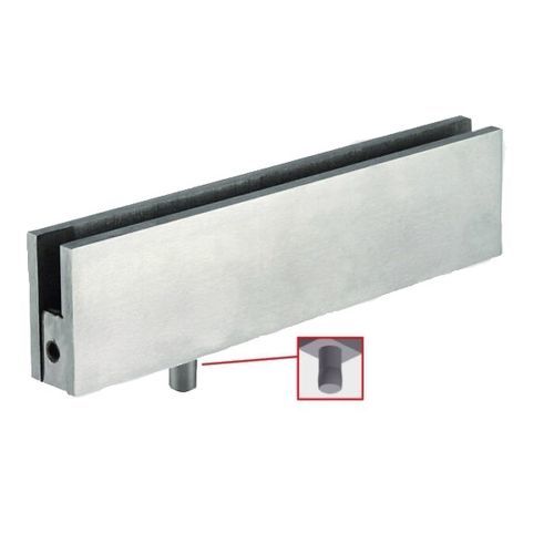 Pinça para vidro em aço - FLAT - Trivel - em aço inoxidável / em vidro / para porta