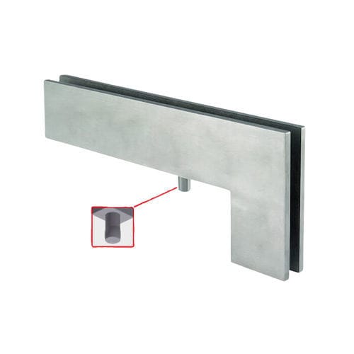 Pinça para vidro em aço - FLAT - Trivel - em aço inoxidável / em vidro / para porta