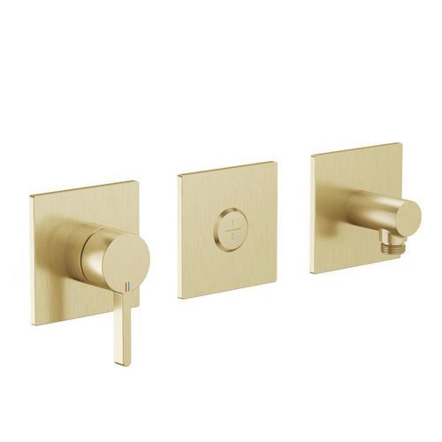 Conjunto misturador para banheira em latão - 20.424.550.175 - KWC AG - de parede / contemporâneo / 1 furo