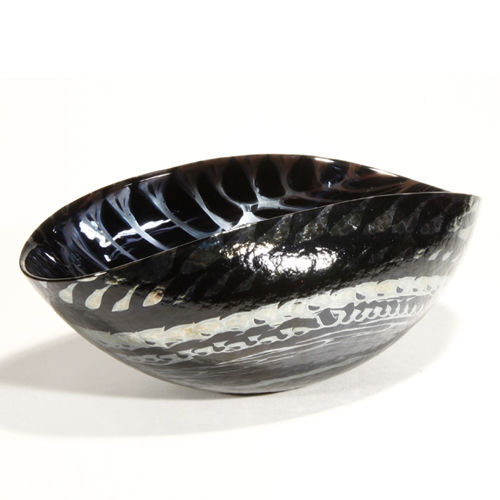 Tigelas em vidro de Murano - BLACK SILVER - Yalo Murano srl - da linha comercial / feita à mão