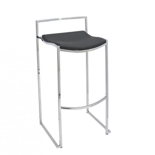 Banqueta alta contemporânea - STILETTO - METAFOX - com base em aço inoxidável / empilhável / da linha comercial