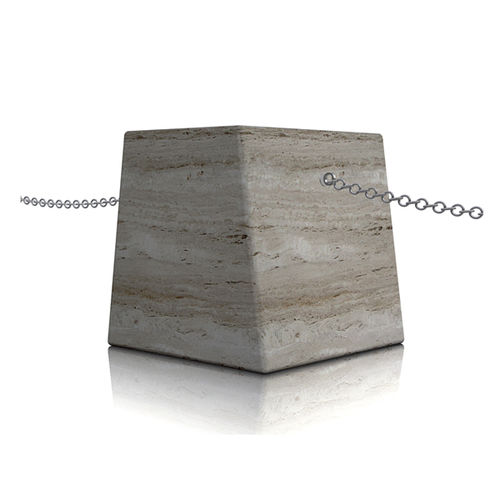 Balizador de proteção - eco - Arredo di Pietra srl - removível / em mármore travertino / de alta resistência