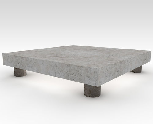 Banco para espaço público contemporâneo - basic rOund - Arredo di Pietra srl - em mármore travertino / sem encosto / sem braços