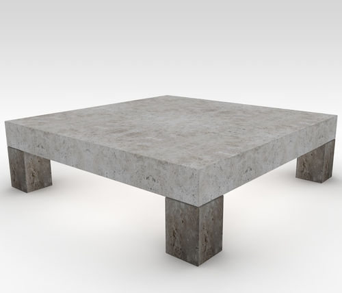 Banco para espaço público contemporâneo - basic sQuare - Arredo di Pietra srl - em mármore travertino / sem encosto / sem braços