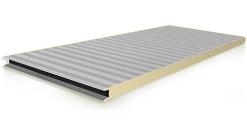 Painel sanduíche para fachada - WIND - SILEX NAV-SYSTEM - face metálica / núcleo de poliisocianurato (PIR)