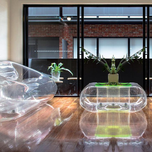 Mesa inflável - CRISTAL - FUGU - contemporânea / em poliuretano / em termoplástico