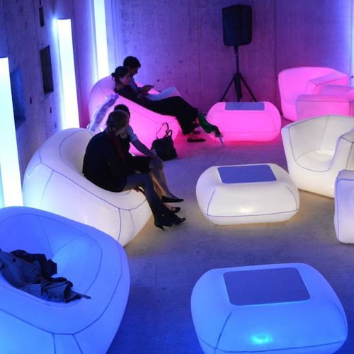 Mesa com iluminação - FUGU - contemporânea / em poliuretano / em termoplástico