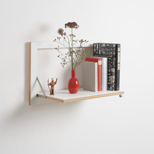Estante de parede - FL&Auml;PPS 60&times;40-1 - AMBIVALENZ - modular / com rodízios / de design original
