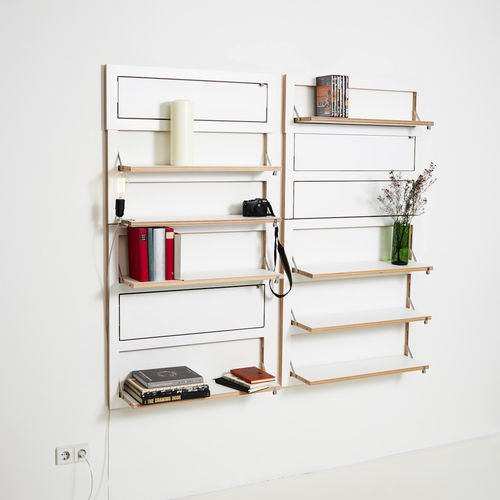 Estante profissional para loja - Fläpps Regal/Shelf - AMBIVALENZ - para biblioteca / para escritório / para museu