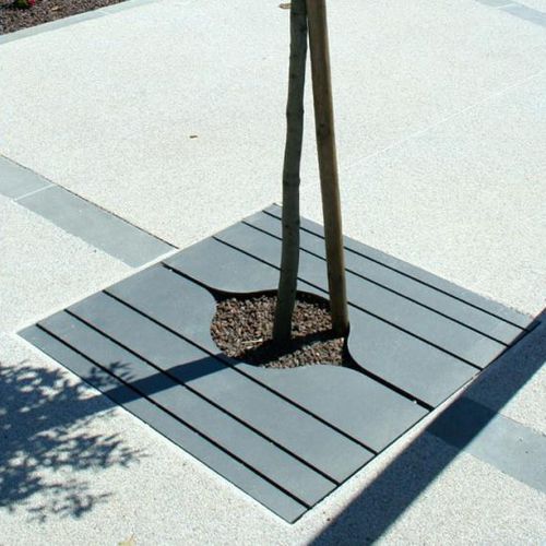 Grelha arvoreira quadrada - LINK - univers & cité | mobilier urbain - retangular / em aço