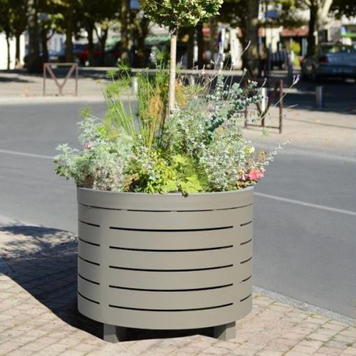 Floreira em aço - CLÉA - univers & cité | mobilier urbain - quadrada / redonda / sob medida