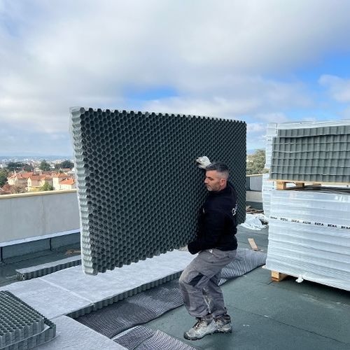 Módulo de gestão de águas pluviais para cobertura - WATERFIX&trade; - BERA B.V.