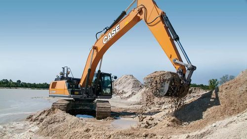 Escavadeira grande - CX350D - Case Construction - de esteiras / frontal / compacta