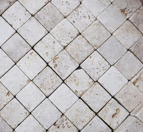 Bloco de pavimentação em pedra natural - TRAVERTINE - Cave Gontero s.r.l. Unipersonale - transitável / para espaço público