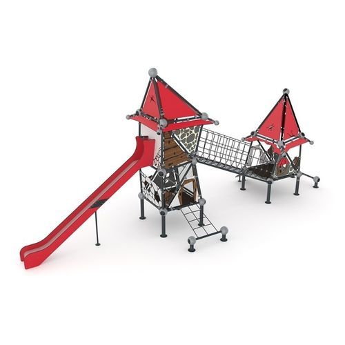 Estrutura lúdica para parque infantil - WITCH SERIES  - Cemer Kent Ekipmanlari San. Tic. Ltd. Sti - metálica / em corda / modular