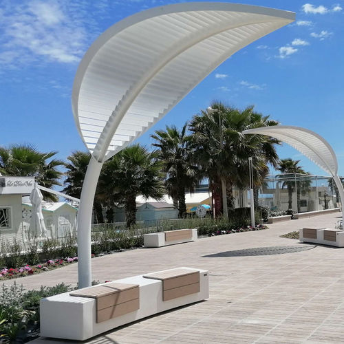 Abrigo polivalente para espaço público - Leaf - VASART URBAN DESIGN - para áreas urbanas / para estabelecimento público