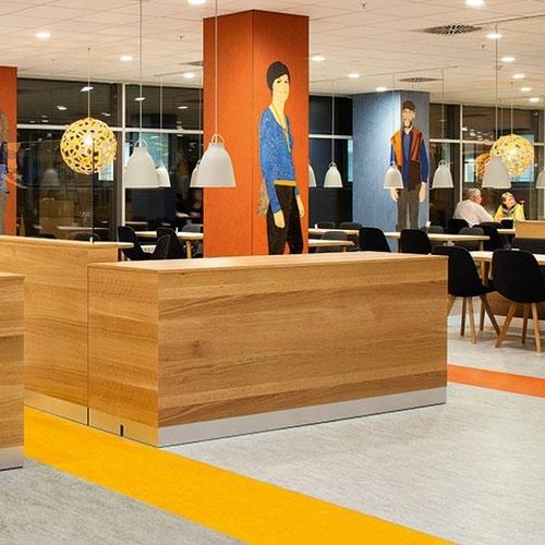 Revestimento de piso em linóleo - MARMOLEUM DECIBEL - Forbo Flooring Systems - para ambiente interno / para degrau / residencial