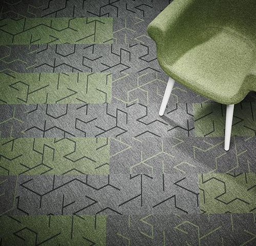 Revestimento de piso em material têxtil - FLOTEX TRIAD - Forbo Flooring Systems - para ambiente interno / para escritório / para o setor terciário