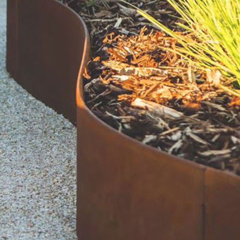 Guia de jardim - Greenmax - em aço / curva / reta