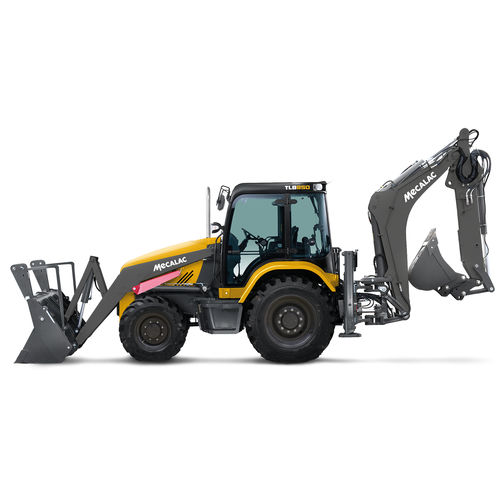 Escavadora-carregadora ergonômica - TLB850 - MECALAC Baumaschinen GmbH - frontal / multifuncional