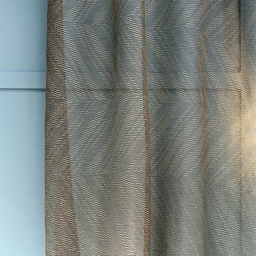 Cortina de voile listrada - FILAMENT - LELIEVRE - em poliéster / Trevira CS® / antichama