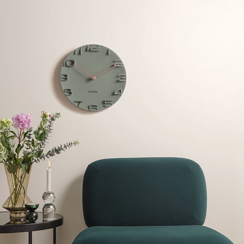 Relógio clássico - ON THE EDGE - KARLSSON CLOCKS - de parede / analógico / em material plástico