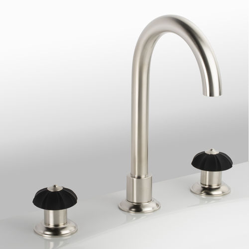Misturador bicomando para lavatório - C35-1301 &Eacute;L&Eacute;GANCE - Cristal&Bronze - de bancada / em latão / em níquel
