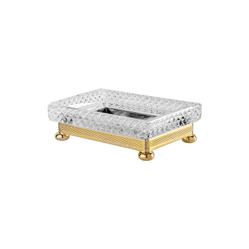 Saboneteira em latão - FS08C-604 - Cristal&Bronze - em cristal