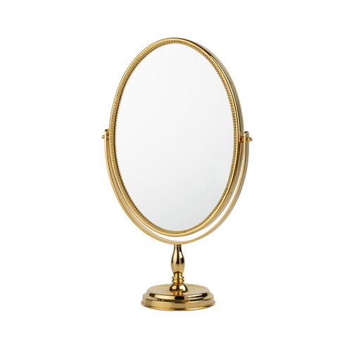 Espelho para banheiro de mesa - FS01-6148 - Cristal&Bronze - clássico / oval / em latão