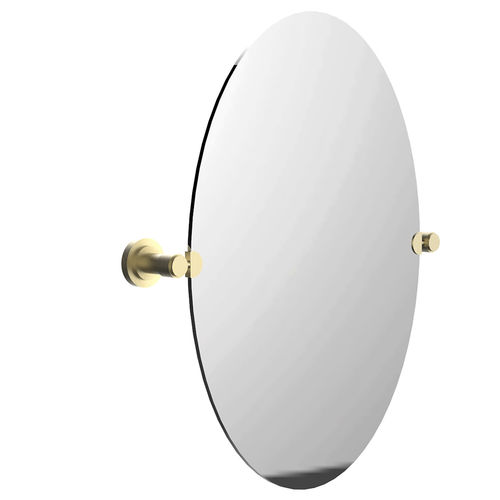 Espelho para banheiro de parede - C23-506 C&Eacute;LESTE - Cristal&Bronze - da linha comercial / contemporâneo / oval