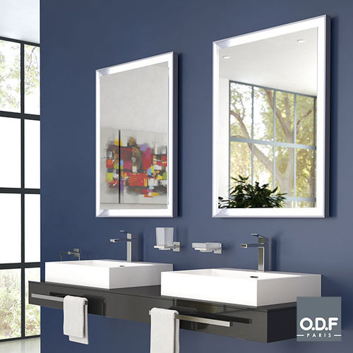 Espelho para banheiro de parede - 7155 01 11 - ODF Paris - para hotel / contemporâneo / retangular