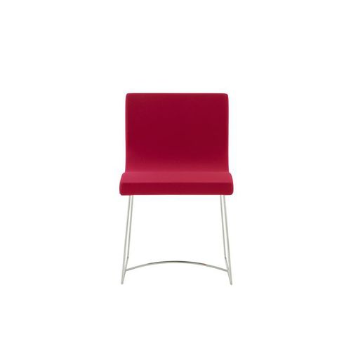 Cadeira contemporânea - SALA - CINNA - para ambiente interno / em tecido / com base em aço cromado