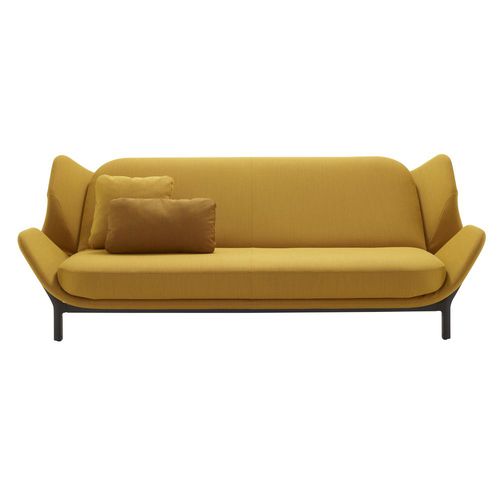 Sofá-cama - CLAM - CINNA - contemporâneo / em tecido / marrom