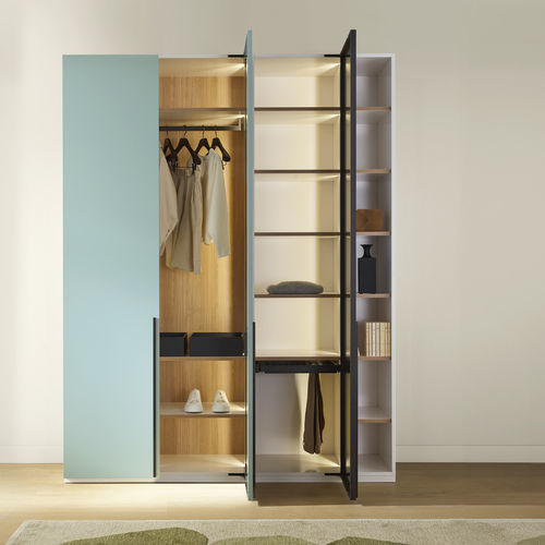 Guarda-roupa modular - TODANA  - CINNA - contemporâneo / em nogueira / em mogno