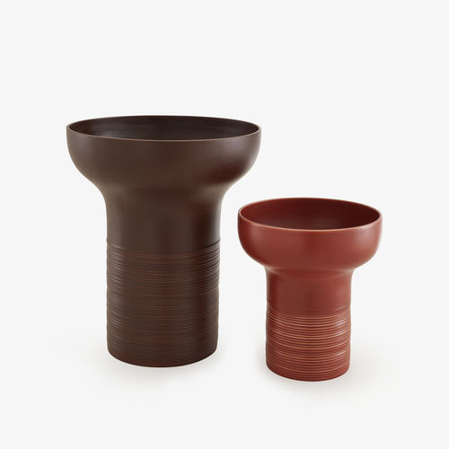 Vaso contemporâneo - EMPREINTES - CINNA - em terracota / de mesa / de piso