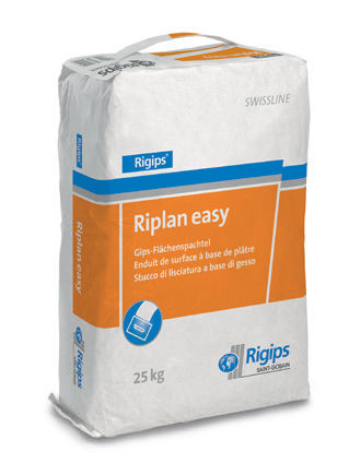 Reboco de desumidificação - SWISSLINE : RIPLAN EASY - Saint Gobain Rigips - para banheiro / de gesso