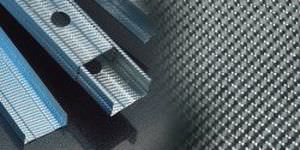 Perfil em alumínio - ULTRASTEEL™ - Saint Gobain Rigips - para parede divisória