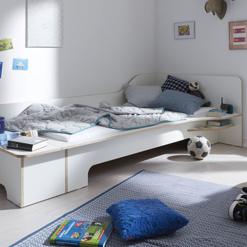 Cama de solteiro - PLANE - Mueller Moebelwerkstätten - contemporânea / com cabeceira / com criados-mudos