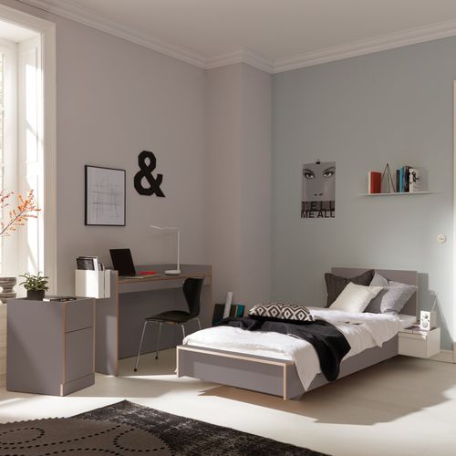 Cama flutuante - FLAI  - Mueller Moebelwerkstätten - de solteiro / contemporânea / com cabeceira