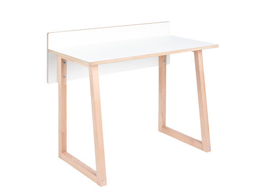 Mesa secretária de piso - Tojo werk - Kids - Tojo - em faia / em MDF / branca