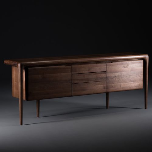 Buffet aparador com pés altos - LATUS - Artisan Solid Wood Furniture - contemporâneo / em carvalho / em nogueira